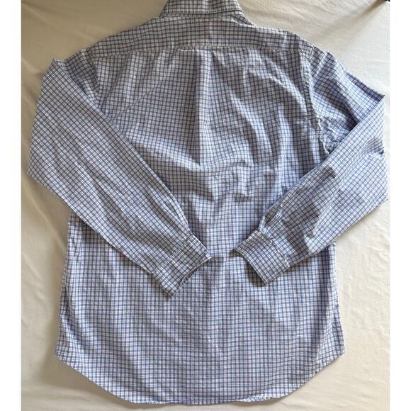 Ralph Lauren Button Down Blue White Size LRG 100% Cotton Long Slv - Picture 8 of 11